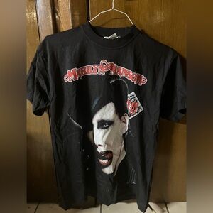 Vtg 2003 Marilyn Manson Mobscene Shirt XL Big Apple Tag Golden Age of Grotesque